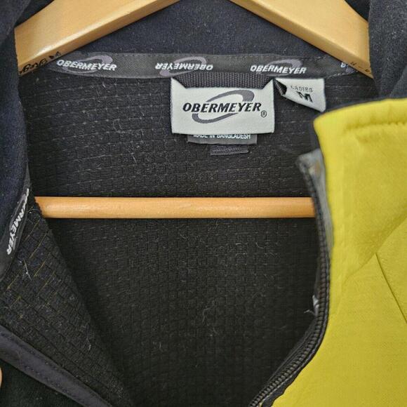 Obermeyer Womans Zip Jacket. Medium. Yellow Full Wsrm Base Layer - Picture 3 of 9